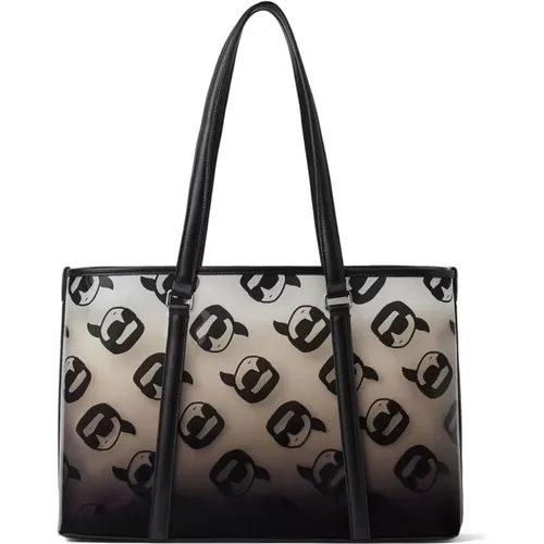 Black Transparent Tote Bag , female, Sizes: ONE SIZE - Karl Lagerfeld - Modalova