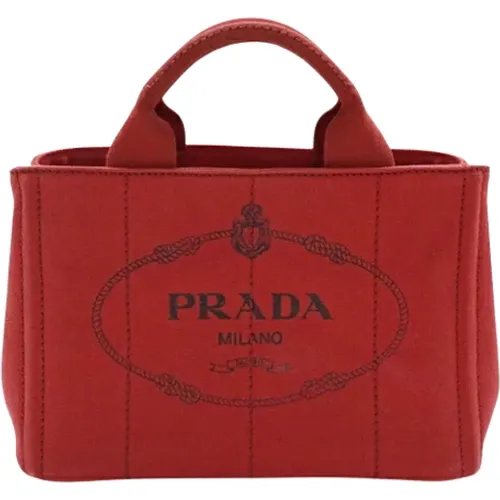 Pre-owned Canvas prada-bags , female, Sizes: ONE SIZE - Prada Vintage - Modalova