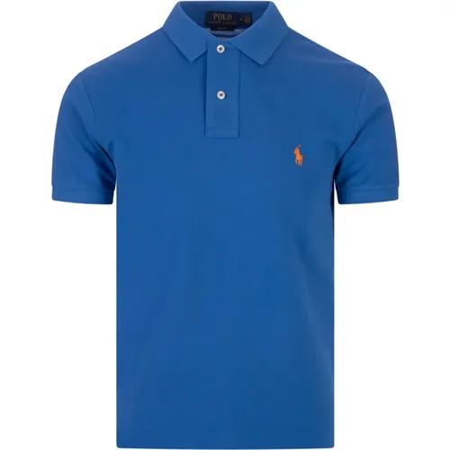 Blaues Poloshirt Amerikanischer Stil Ikone , Herren, Größe: M - Ralph Lauren - Modalova