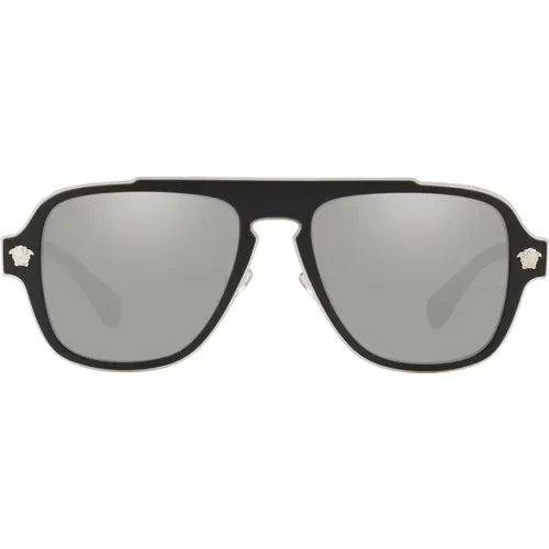 Sonnenbrille Ve2199 10006G mit unregelmäßiger Form , unisex, Größe: 56 MM - Versace - Modalova