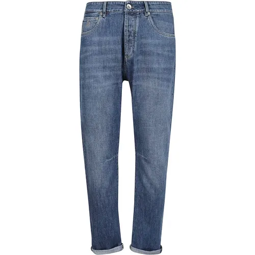Men's Clothing Jeans C1471 Ss24 , male, Sizes: 2XL, XL - BRUNELLO CUCINELLI - Modalova