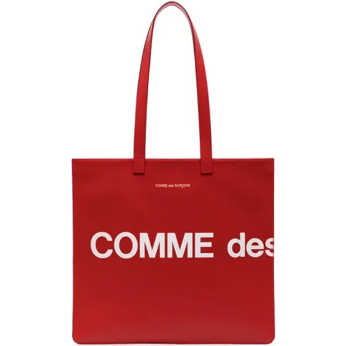 Rote Logo Tote Tasche - Comme des Garçons - Modalova