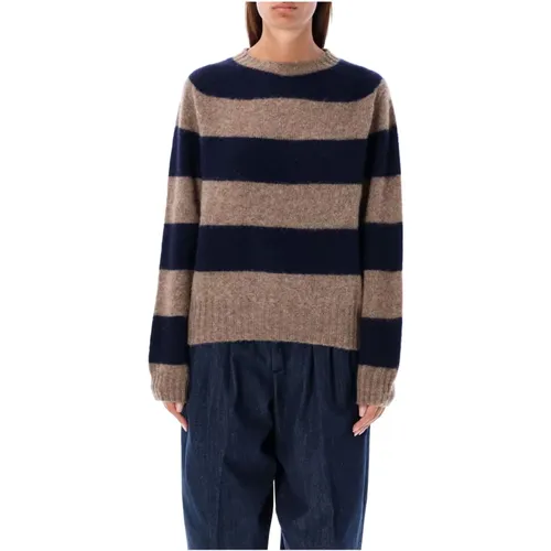 Navy Stripe Crew Strickware Aw24 - YMC You Must Create - Modalova