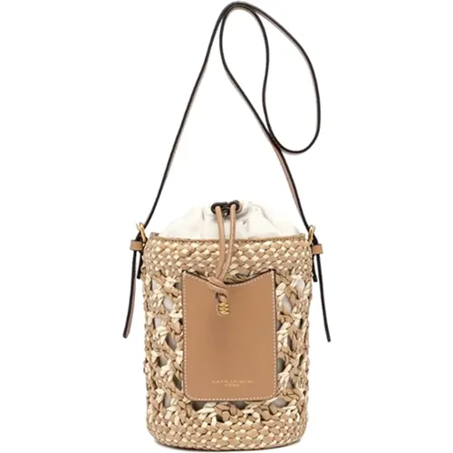 Leather Bucket Bag , female, Sizes: ONE SIZE - Gianni Chiarini - Modalova