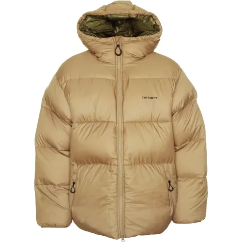 Gefütterte Winterjacke mit Kapuze und Kordelzug , Herren, Größe: S - Carhartt WIP - Modalova