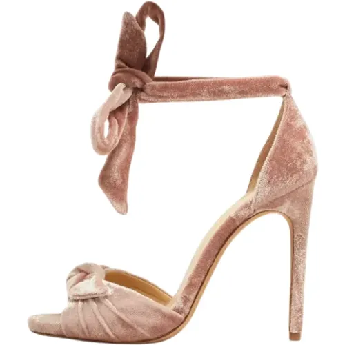 Pre-owned Velvet sandals , female, Sizes: 4 1/2 UK - Alexandre Birman Pre-owned - Modalova