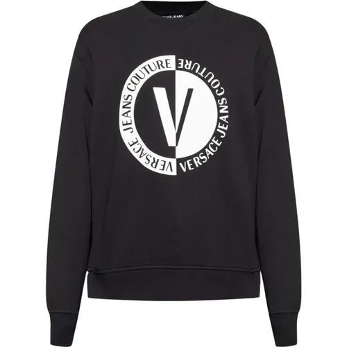 Sweatshirt mit Logo - Versace Jeans Couture - Modalova
