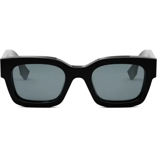 Geometrische Signature-Sonnenbrille , Herren, Größe: 50 MM - Fendi - Modalova