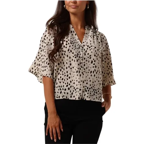 Elegante gepunktete Bluse - moss copenhagen - Modalova