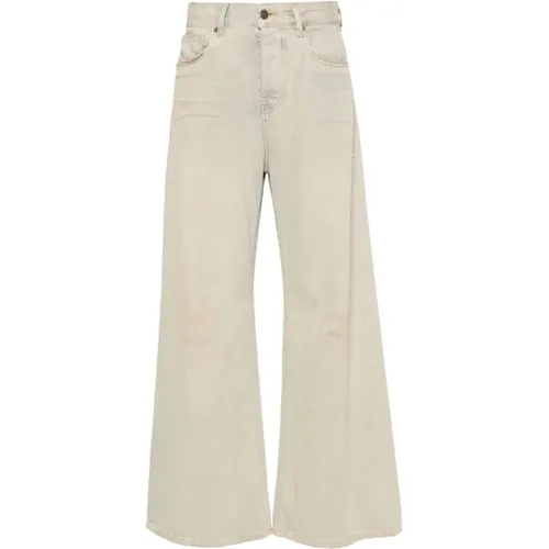 Beige/ Washed Denim Jeans , female, Sizes: W24, W26, W25 - Diesel - Modalova