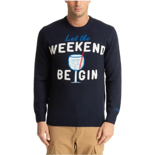 Abstract Gin Weekend Sweater , male, Sizes: L, M - MC2 Saint Barth - Modalova