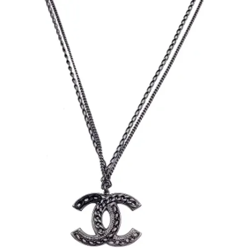 Pre-owned Metal necklaces , female, Sizes: ONE SIZE - Chanel Vintage - Modalova