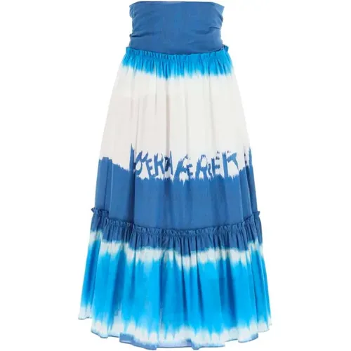 Tie Dye Midi Skirt , female, Sizes: M - alberta ferretti - Modalova