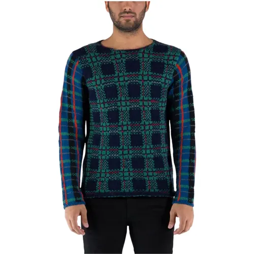 Men`s Wool Blend Knit Sweater , male, Sizes: S, L - Comme des Garçons - Modalova