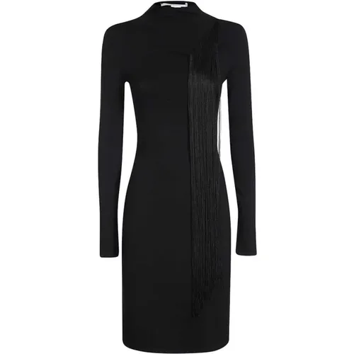 Fringed Viskose Kleid , Damen, Größe: XS - Stella Mccartney - Modalova