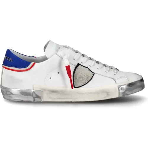 French Flag Sneaker , male, Sizes: 7 UK, 11 UK, 8 UK, 10 UK, 9 UK, 6 UK - Philippe Model - Modalova
