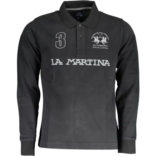 Long Sleeve Polo Shirt Embroidered , male, Sizes: L - LA MARTINA - Modalova