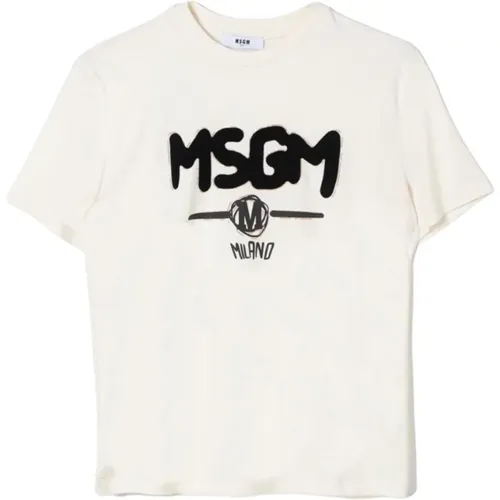 Kinder Jersey T-Shirt MSGM - MSGM - Modalova