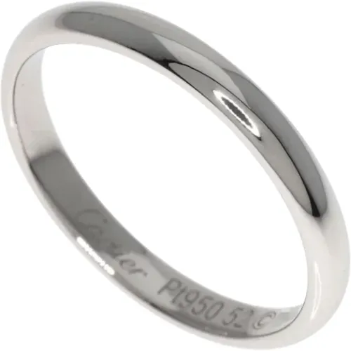 Pre-owned Platinum rings , female, Sizes: ONE SIZE - Cartier Vintage - Modalova