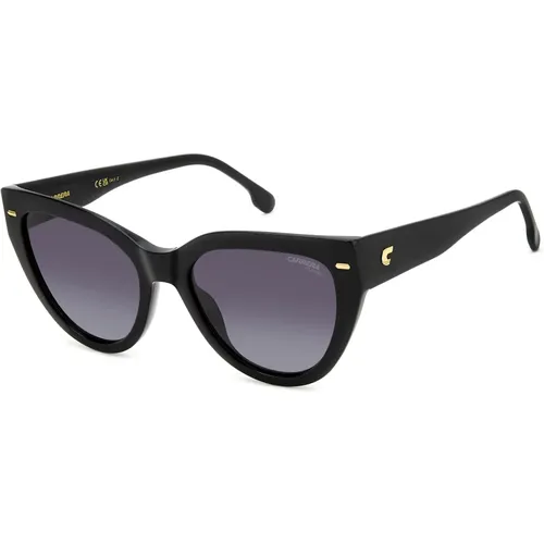 Schwarze/Graue Sonnenbrille , Damen, Größe: 55 MM - Carrera - Modalova