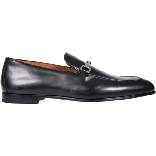 Stylish Nero Venetian Loafers , male, Sizes: 8 UK, 10 UK, 8 1/2 UK, 6 UK, 9 1/2 UK - Doucal's - Modalova