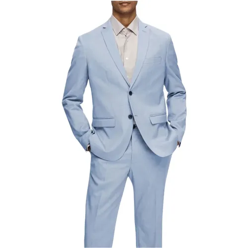 Blaue Jacken für Zuhause , Herren, Größe: M - Selected Homme - Modalova