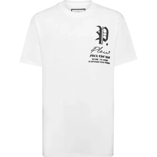 Stylish T-Shirt with Unique Design , male, Sizes: XL, M, 3XL, 2XL - Philipp Plein - Modalova