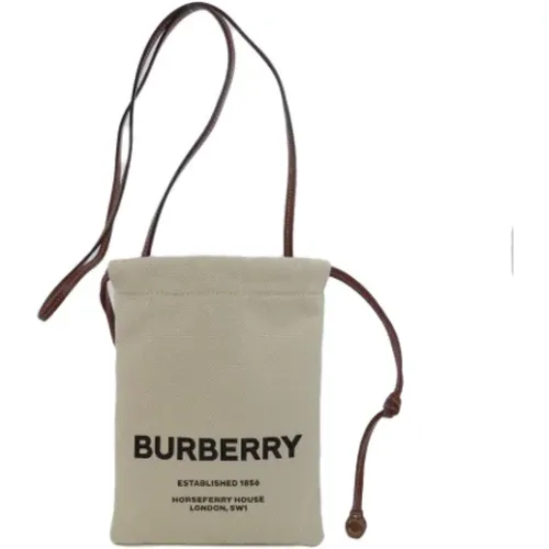 Pre-owned Canvas shoulder-bags , female, Sizes: ONE SIZE - Burberry Vintage - Modalova