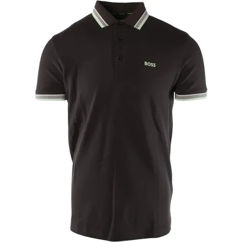 Men's Grey Polo Shirt Regular Fit , male, Sizes: S - Hugo Boss - Modalova