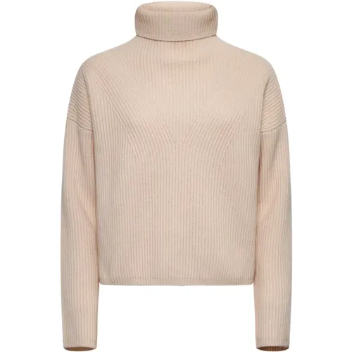 Ribbed Turtleneck Sweater , Damen, Größe: M - Max Mara Studio - Modalova