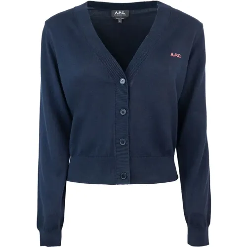 V-Neck Cardigan Sweaters , female, Sizes: M - A.p.c. - Modalova