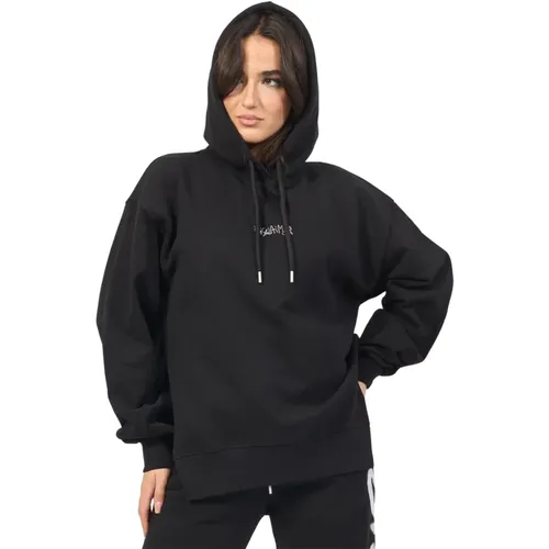 Schwarzer Hoodie mit Strass-Logo - Disclaimer - Modalova