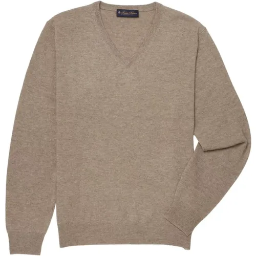 Wolle und Kaschmir-V-Ausschnitt-Pullover - Brooks Brothers - Modalova