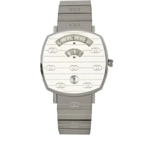 Stainless Steel Grip Watch - Unisex, 27mm , female, Sizes: ONE SIZE - Gucci Vintage - Modalova