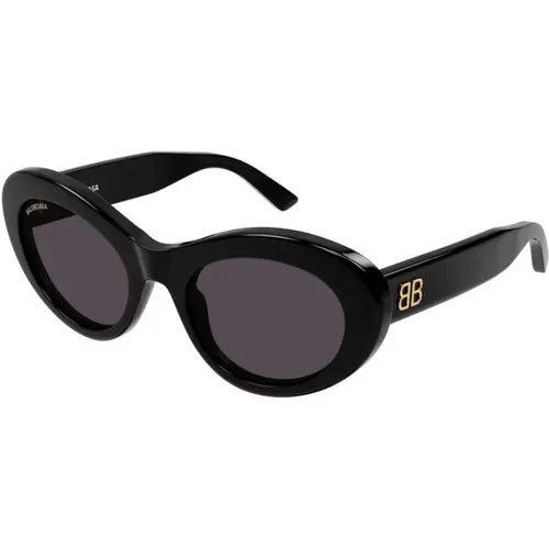 Frame Grey Lens Sunglasses , female, Sizes: 55 MM - Balenciaga - Modalova