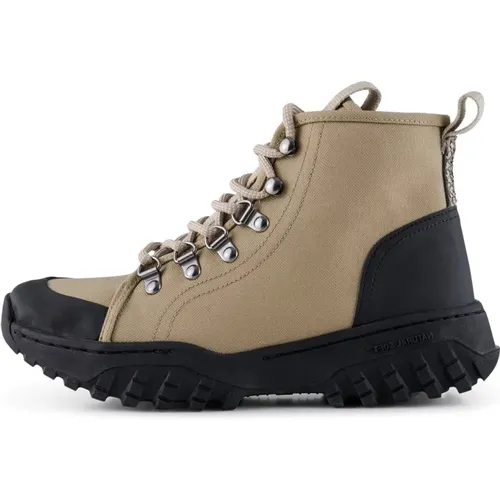 Chunky Sole Lace-Up Boot in Fish Leather , female, Sizes: 5 UK, 6 UK, 3 UK, 4 UK - Woden - Modalova