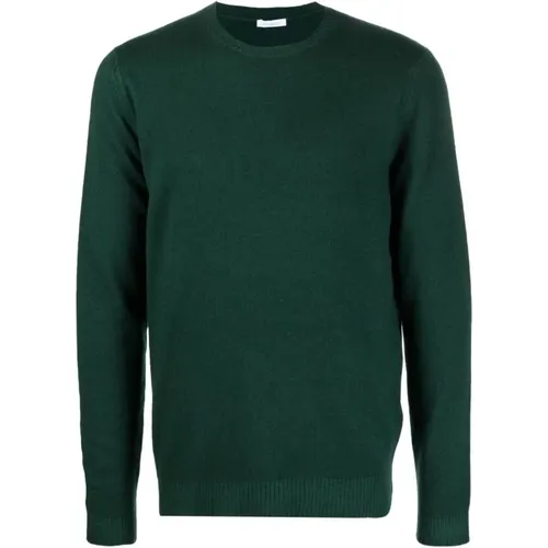 Dunkelgrüner Wollpullover , Herren, Größe: 2XL - Malo - Modalova