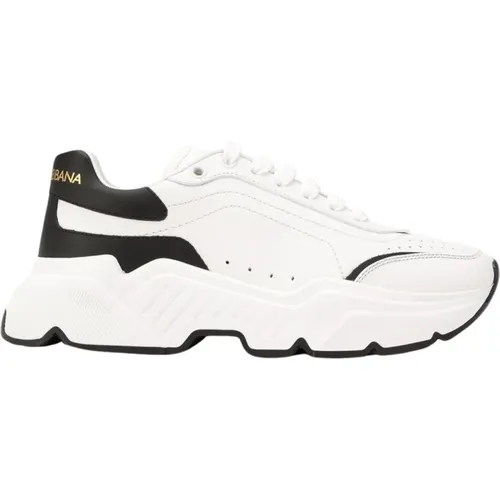 Low-Top Sneakers with Contrast Heel , female, Sizes: 4 UK, 5 UK, 3 UK, 5 1/2 UK - Dolce & Gabbana - Modalova