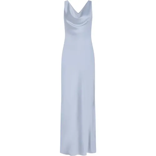 Silver Satin Slip Dress , female, Sizes: S, XS - Norma Kamali - Modalova