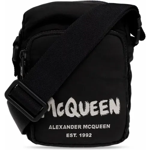 Stylish Leather Bag , male, Sizes: ONE SIZE - alexander mcqueen - Modalova