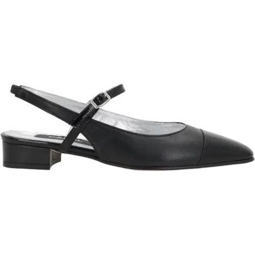 Schwarzer Absatz Slingback Mary-Jane Schuh - Carel - Modalova