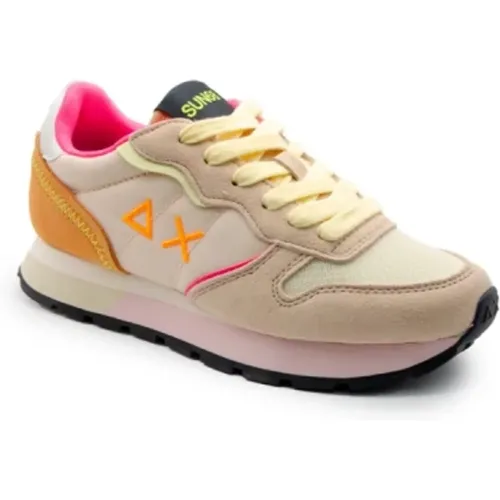 Pink Ally Color Explosion Shoes , female, Sizes: 4 UK, 8 UK, 3 UK - Sun68 - Modalova