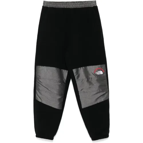 Schwarze Veloursreflektierende Jogginghose mit Paneelen , Herren, Größe: L - The North Face - Modalova