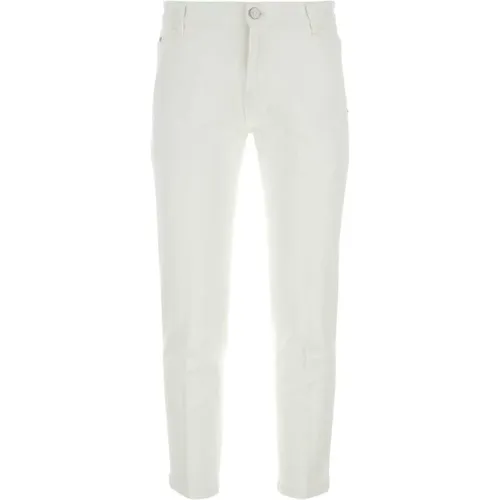 Weiße Stretch-Denim Indie-Jeans - PT Torino - Modalova