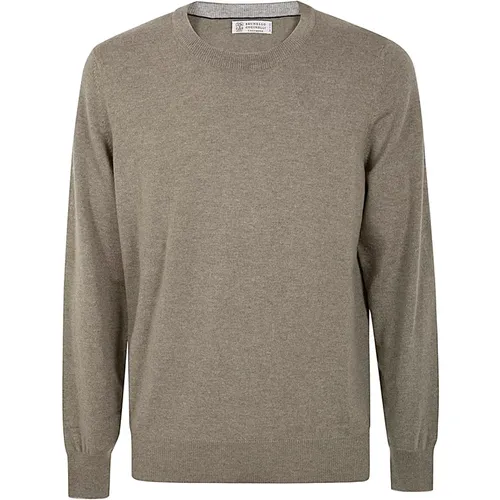 Olive Tree Crew Neck Sweater - BRUNELLO CUCINELLI - Modalova