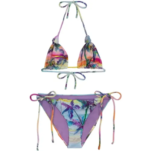 Bikini Triangolo E Slip Regolabile Sundown - F**k - Modalova