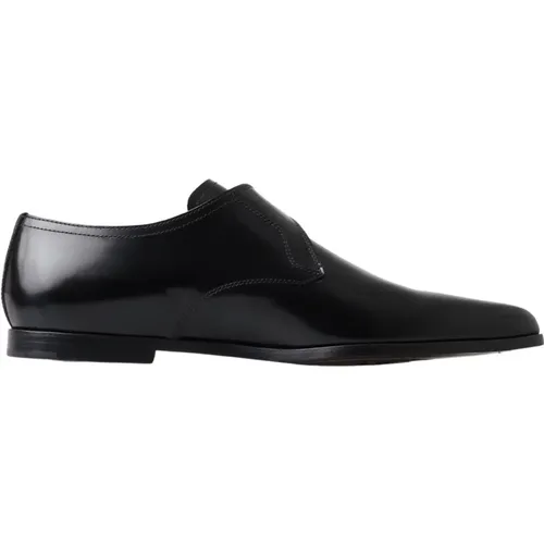 Leather Monk Strap Dress Shoes , male, Sizes: 8 UK - Dolce & Gabbana - Modalova