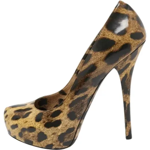 Pre-owned Coated canvas heels , female, Sizes: 6 1/2 UK - Dolce & Gabbana Pre-owned - Modalova