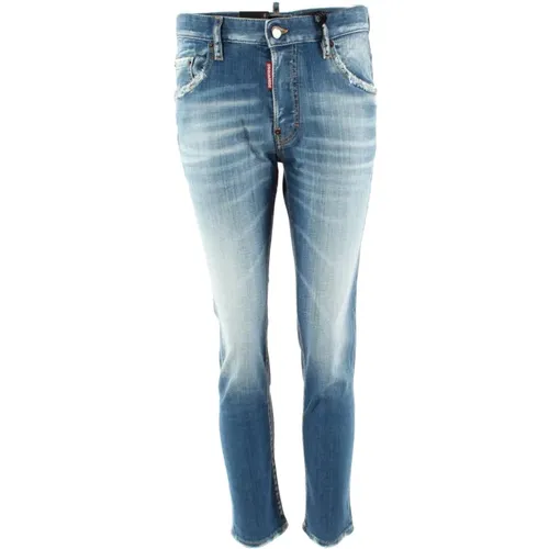 Blaue Skater Jeans für Herren , Herren, Größe: L - Dsquared2 - Modalova