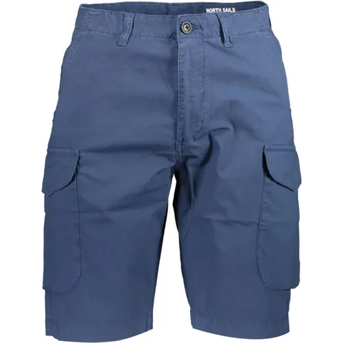 Blaue Bermuda Shorts Regular Fit Baumwolle - North Sails - Modalova